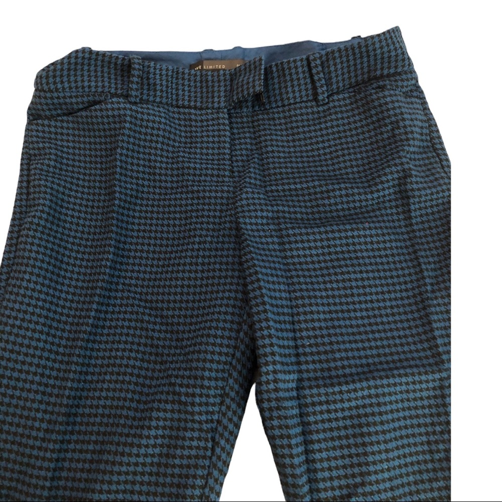 The limited drew fit blue black houndstooth tapered slim fit capri size 4 - Picture 1 of 5